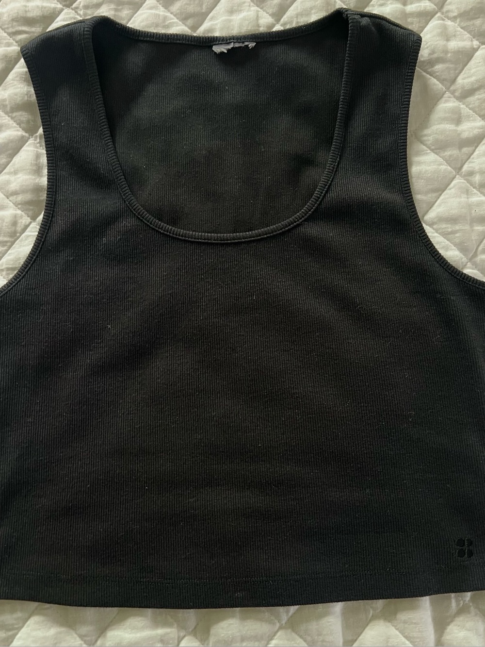 Sweaty Betty Black Cropped Tank Top
